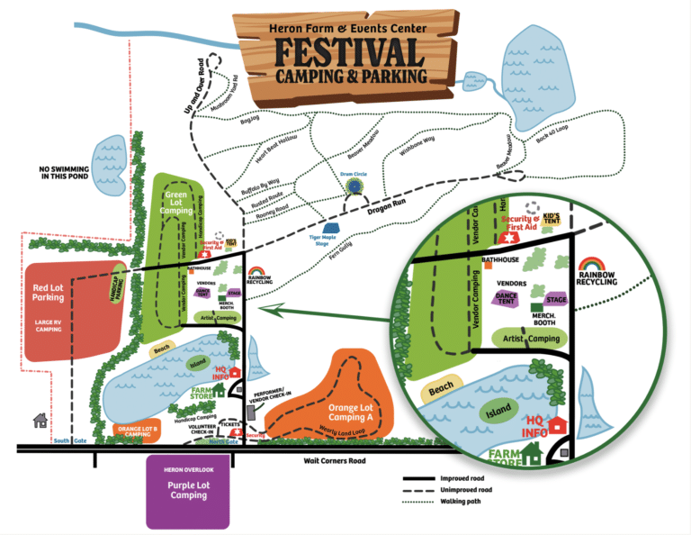 Great Blue Heron Festival Map