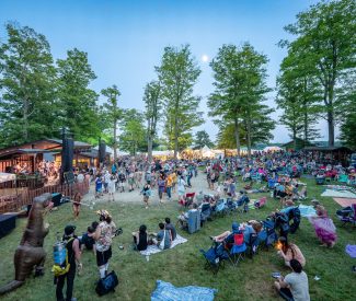 davids stage side shot of crowd in day